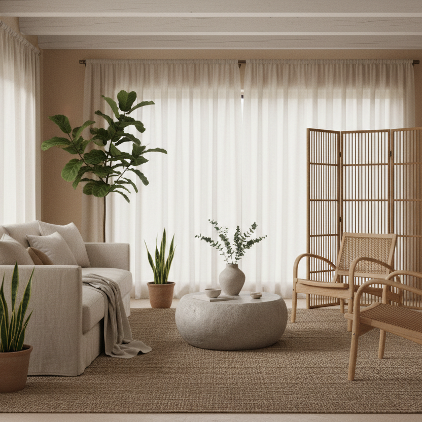 How to Create Calm Interiors with Natural Materials