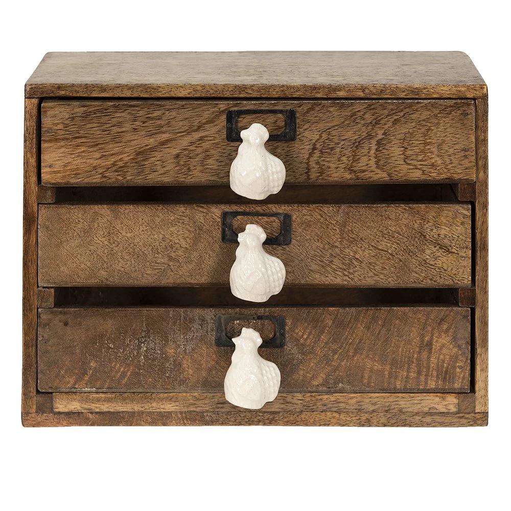Mini ladekast 29x14x22 cm by Clayre & Eef.