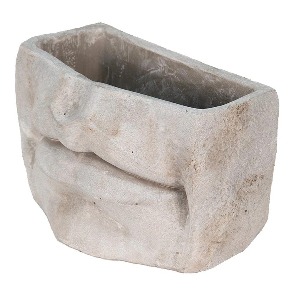 Bloempot 21x13x14 cm by Clayre & Eef.