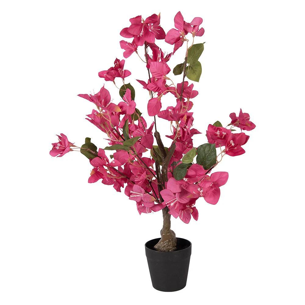 Artificial tree Bougainvillea 25x25x60 cm Pink Plastic by Clayre & Eef.
