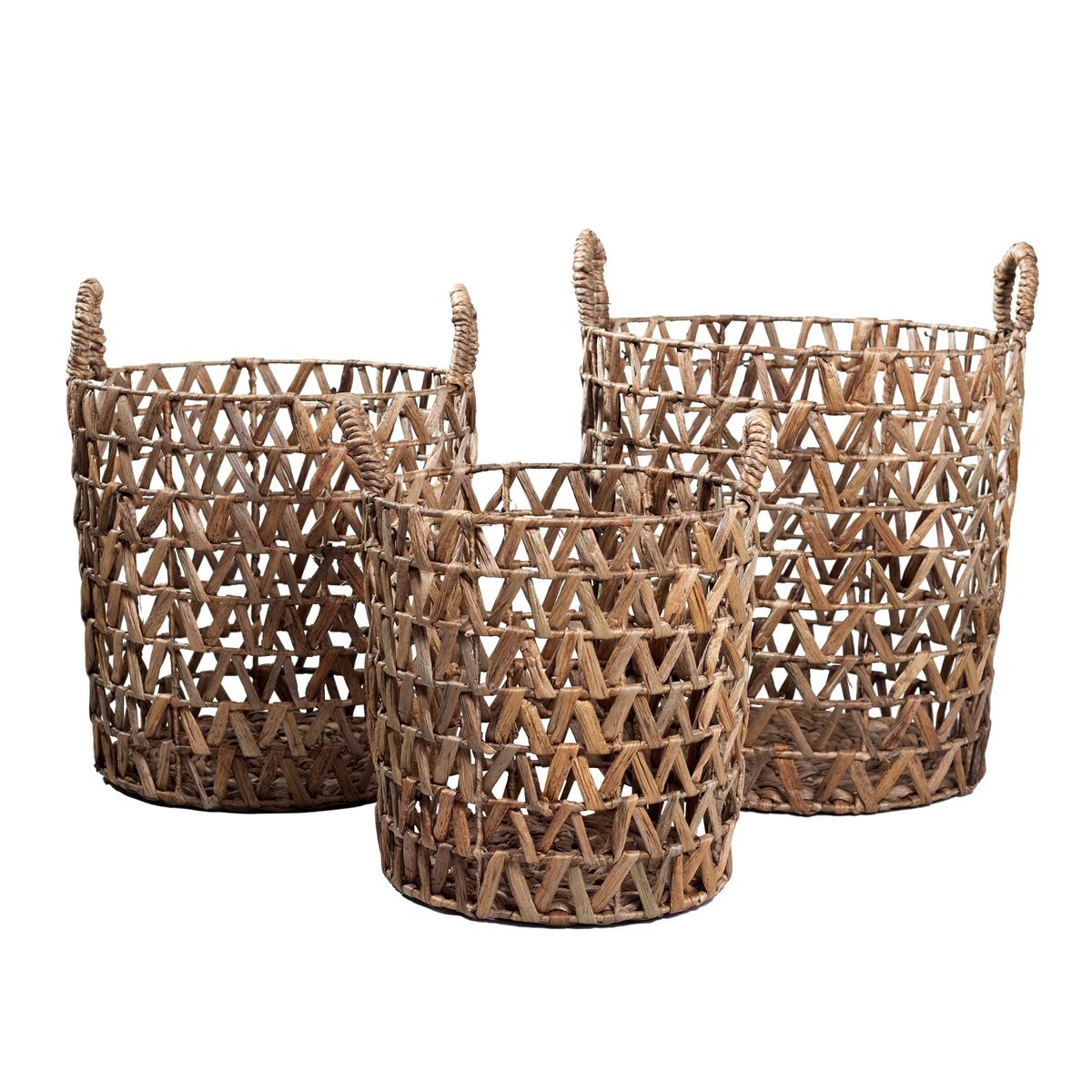 Laundry Basket | Plant Basket | Storage Basket NAILAKA made from Water Hyacinth (3 sizes) by Soeji