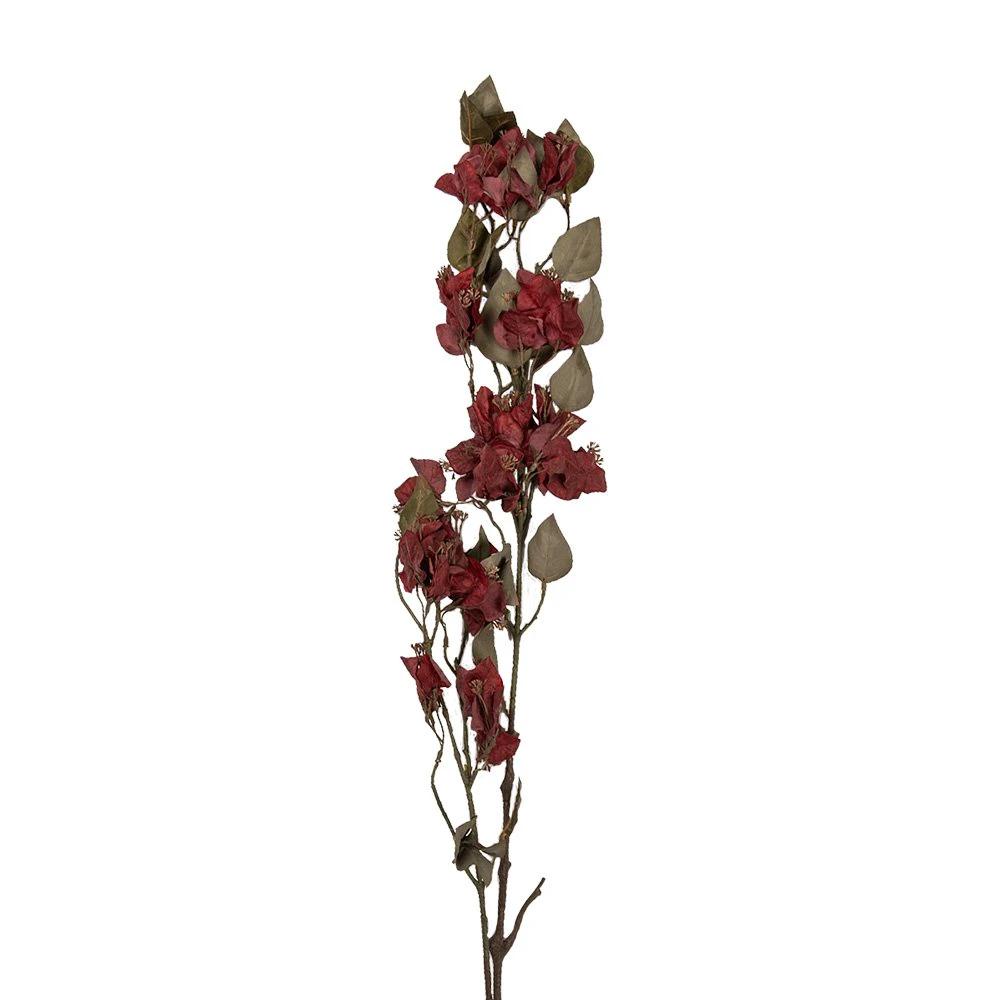 Artificial flower 110 cm red plastic by Clayre & Eef.