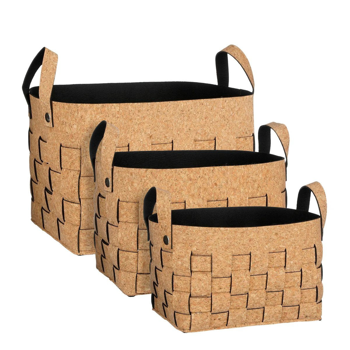 Storage basket set Brown by Mica Decorations