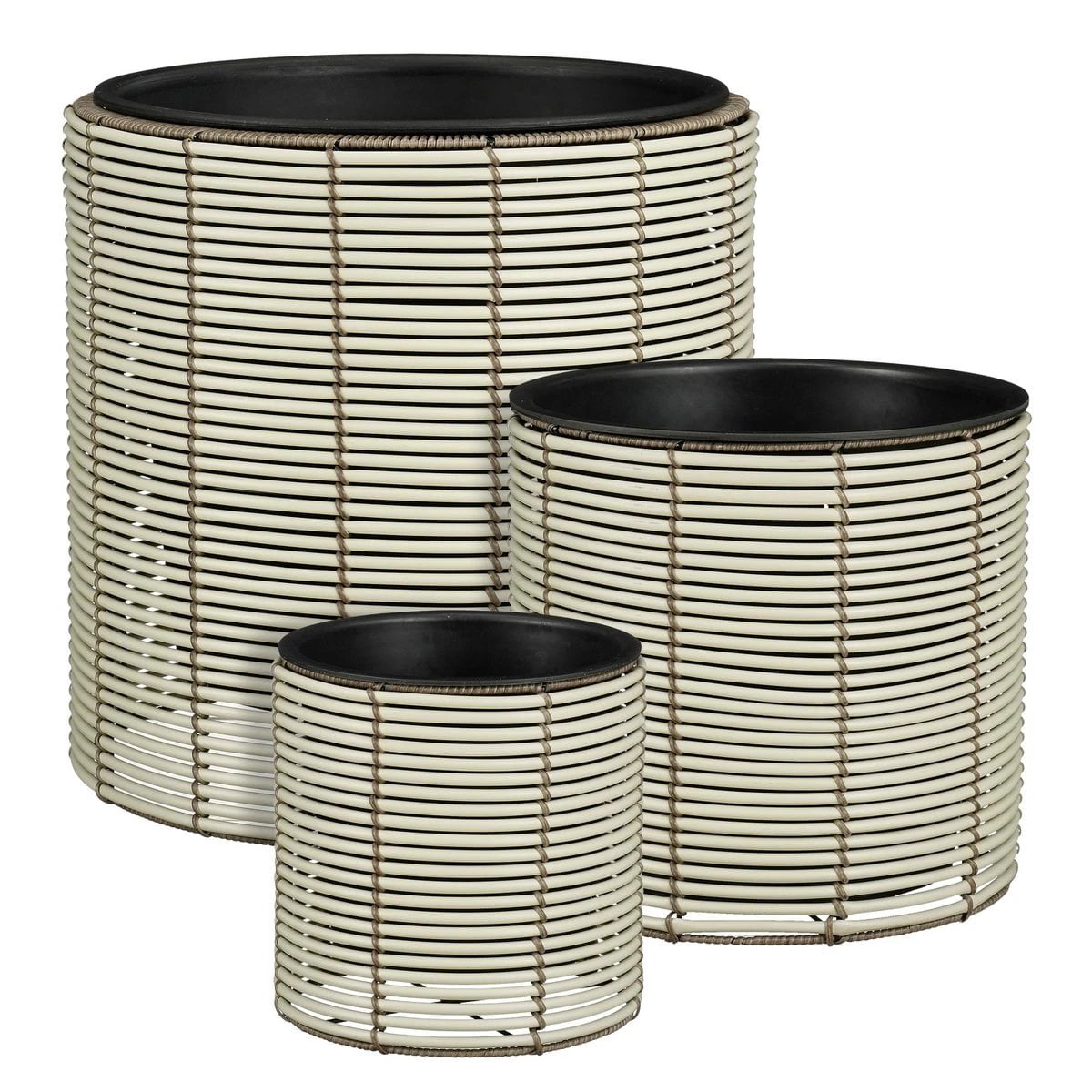 Flowerpot outside Cesena White by Mica Decorations