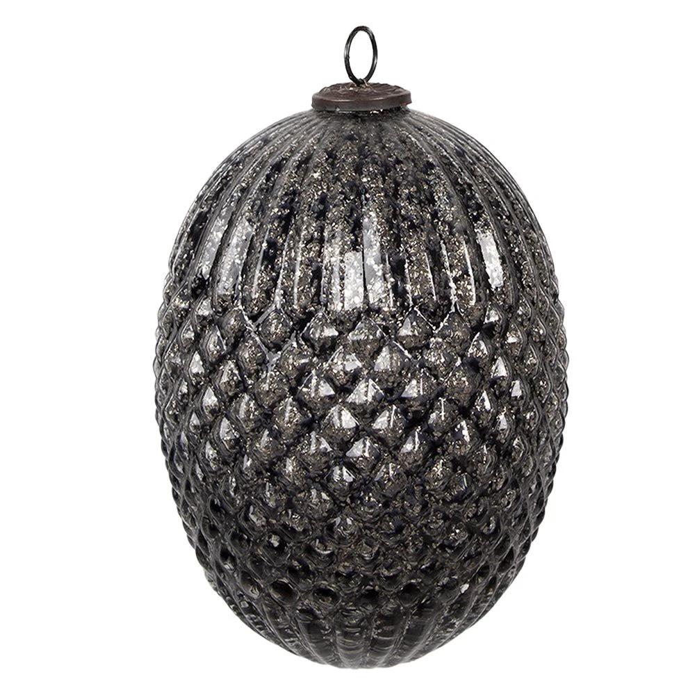 Christmas bauble Ø 17x25 cm by Clayre & Eef.
