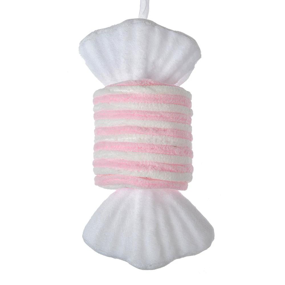 Christmas pendant 11x8x20 cm pink white synthetic by Clayre & Eef.