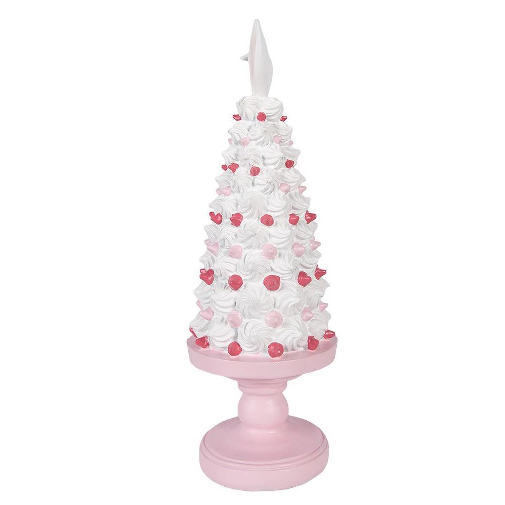 Decoration Image Cake Ø 14x39 cm Pink Plastic by Clayre & Eef.