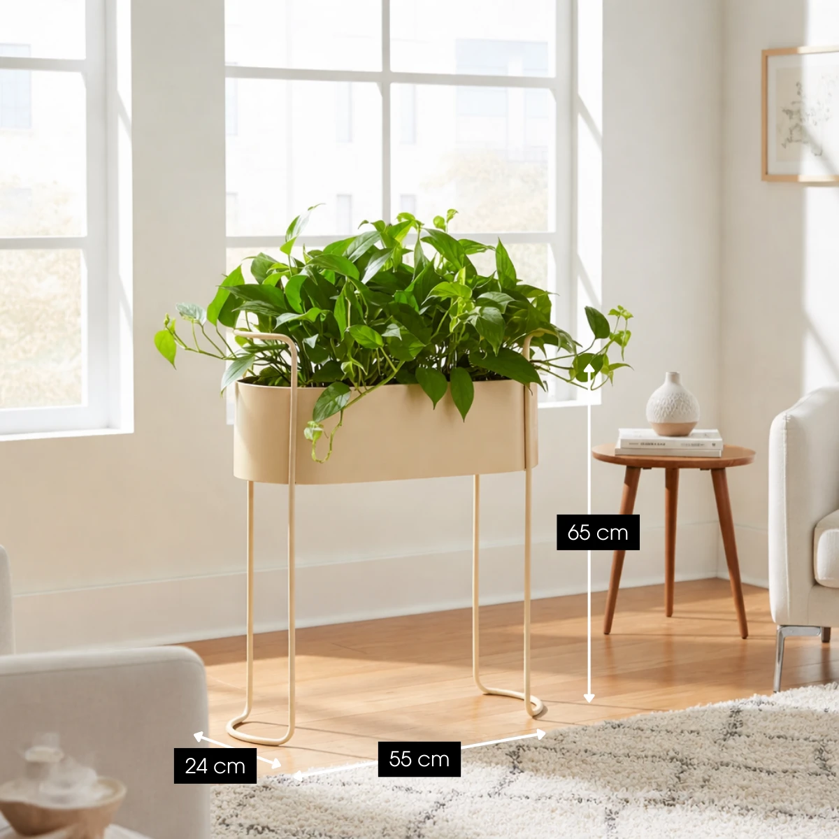 Flowerpot inside Moritz Beige by Mica Decorations
