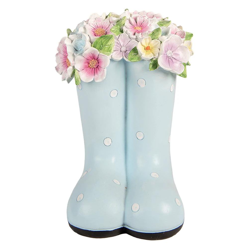 Decoration Image Boot 20x18x26 cm Blue Plastic by Clayre & Eef.
