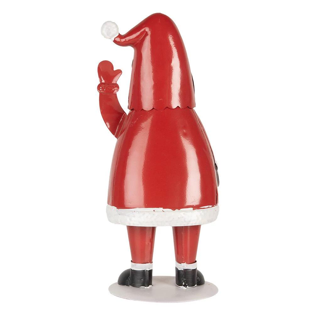Christmas decoration letterbox 16x14x35 cm red metal by Clayre & Eef.