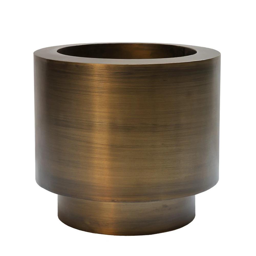 Plantenpot - Uyuni aged brass by Vase The World