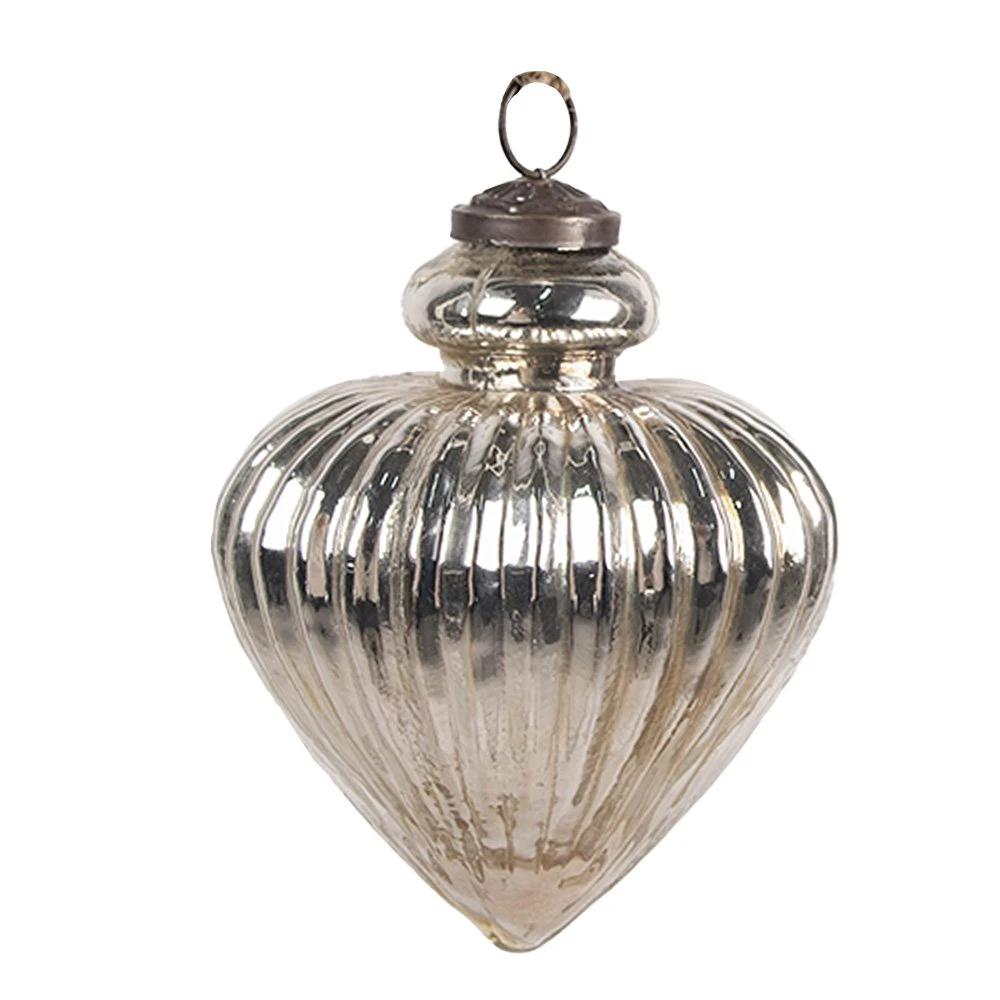 Christmas ball Ø 10x12 cm by Clayre & Eef.