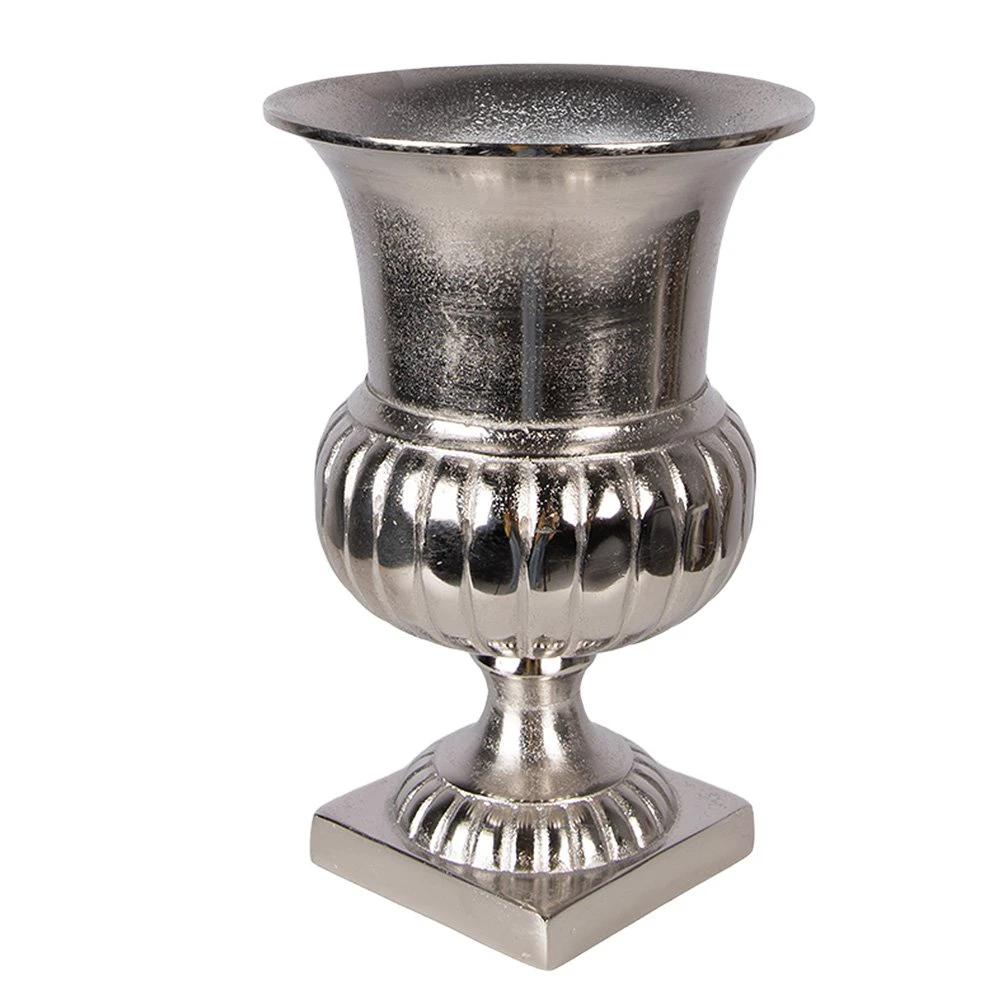 Vase Ø 20x29 cm Silver-coloured Aluminum by Clayre & Eef.