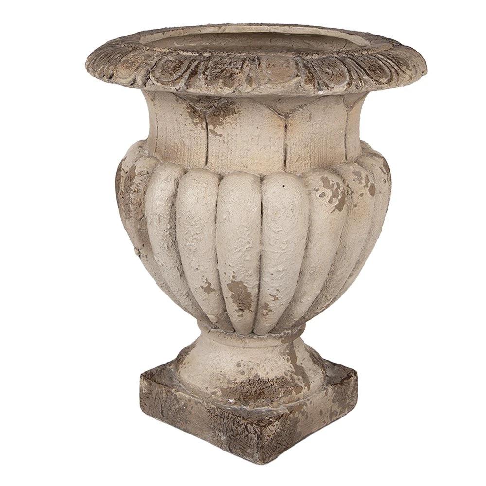 Blumentopf Ø 30x35 cm beige Keramik von Clayre & Eef.