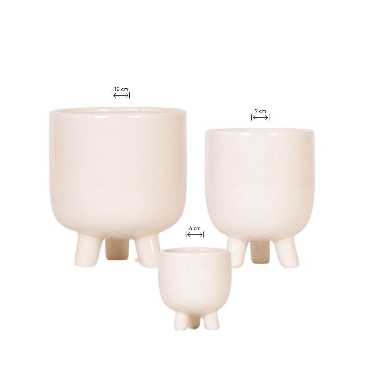 Hummingbird Home | Combi deal - Gummy travertine pots by Kolibri Company
