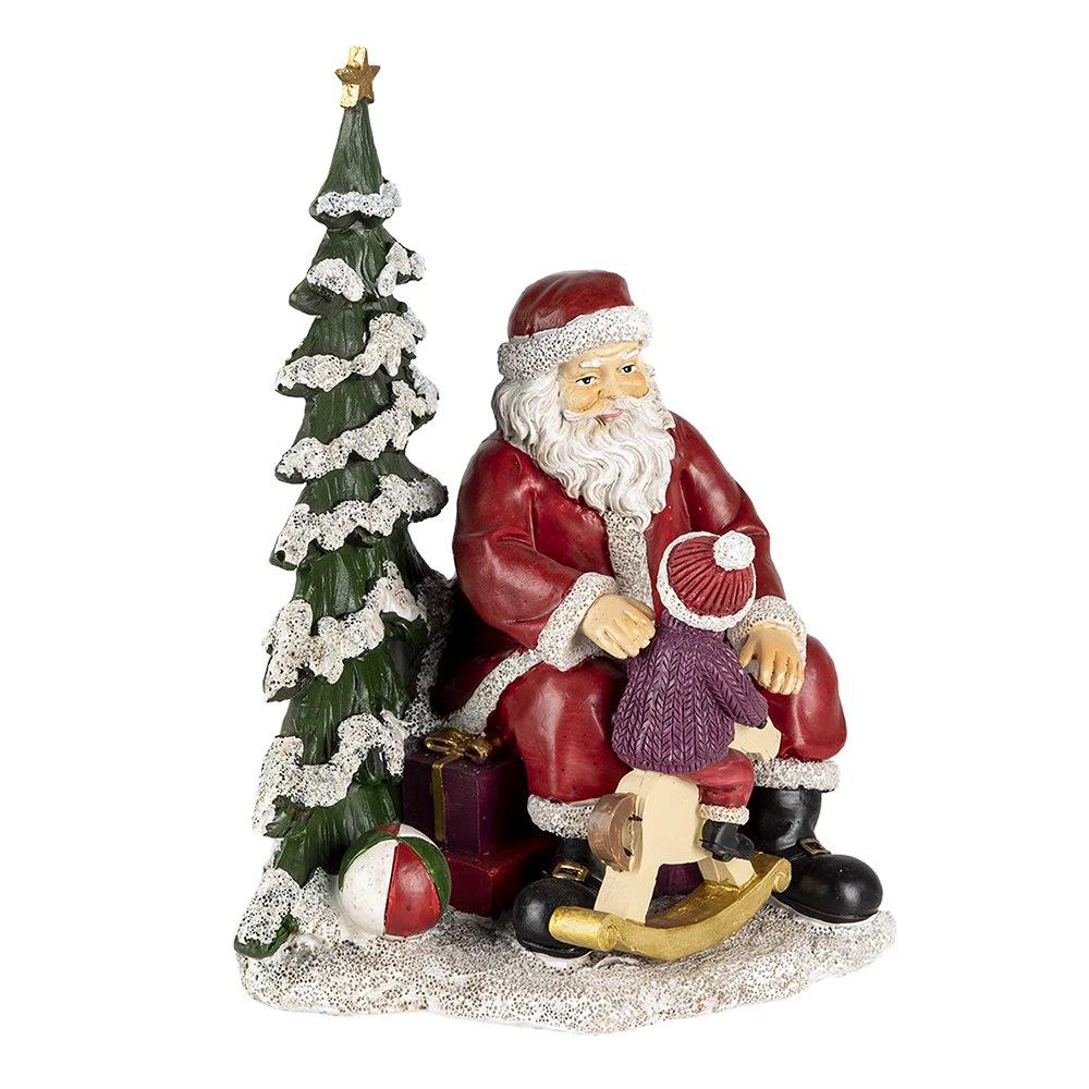 Santa Claus with child 16x13x22 cm by Clayre & Eef.