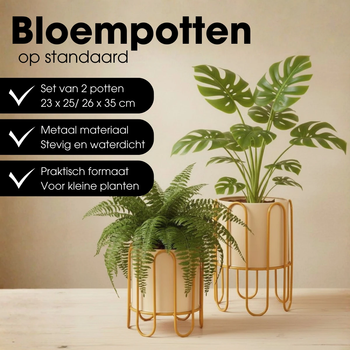 Flowerpot inside Dione Bruin by Mica Decorations