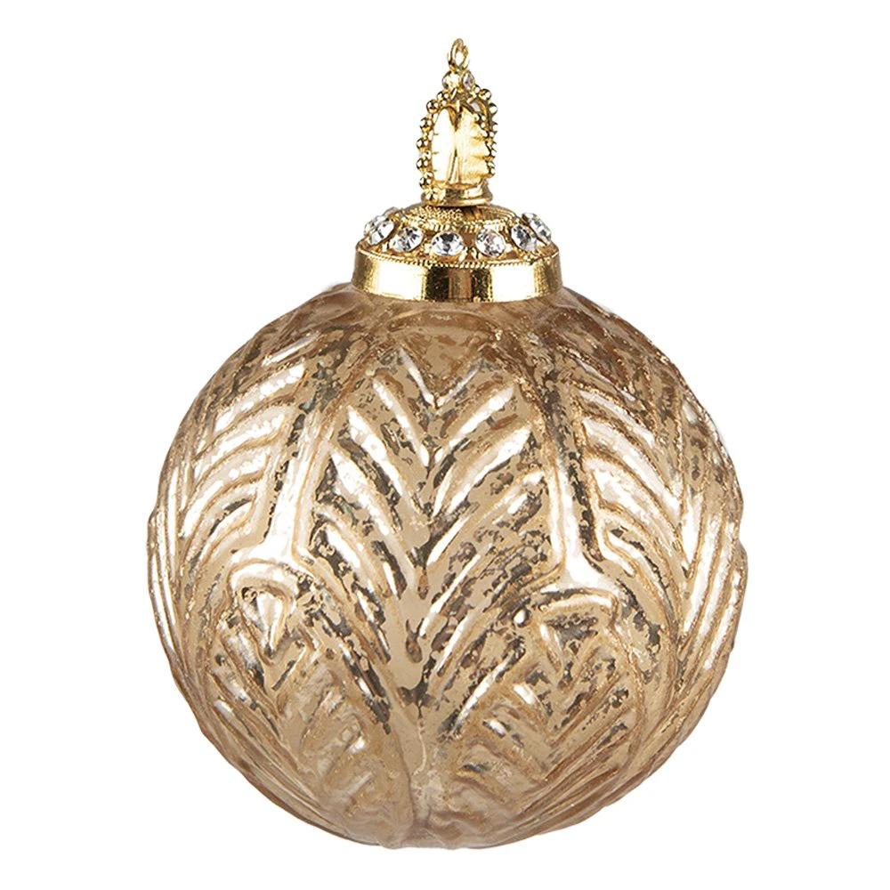 Christmas ball Ø 7x9 cm by Clayre & Eef.