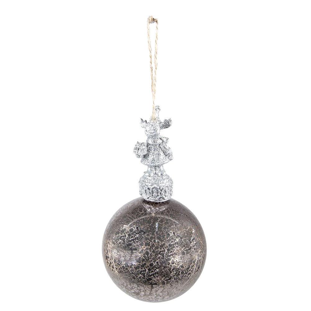 Weihnachtskugel Ø 7x14 cm von Clayre & Eef.