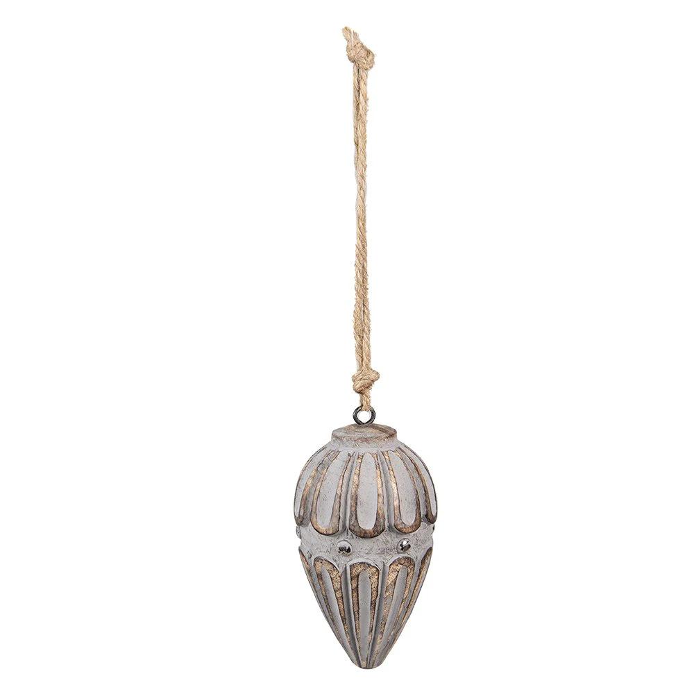 Decoration ornament Ø 6x11 cm by Clayre & Eef.