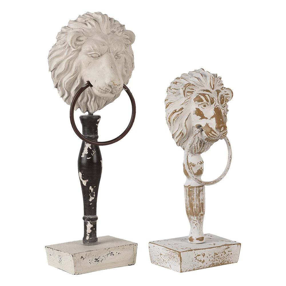 Decoration (2) 12x7x32/9x6x23 cm by Clayre & Eef.