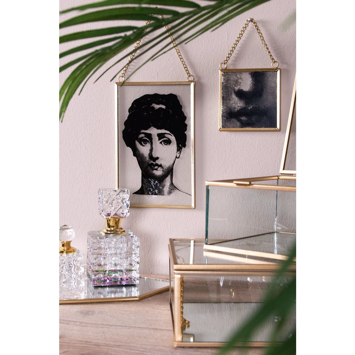 Pendant in glass 10x1x15 cm by Clayre & Eef.