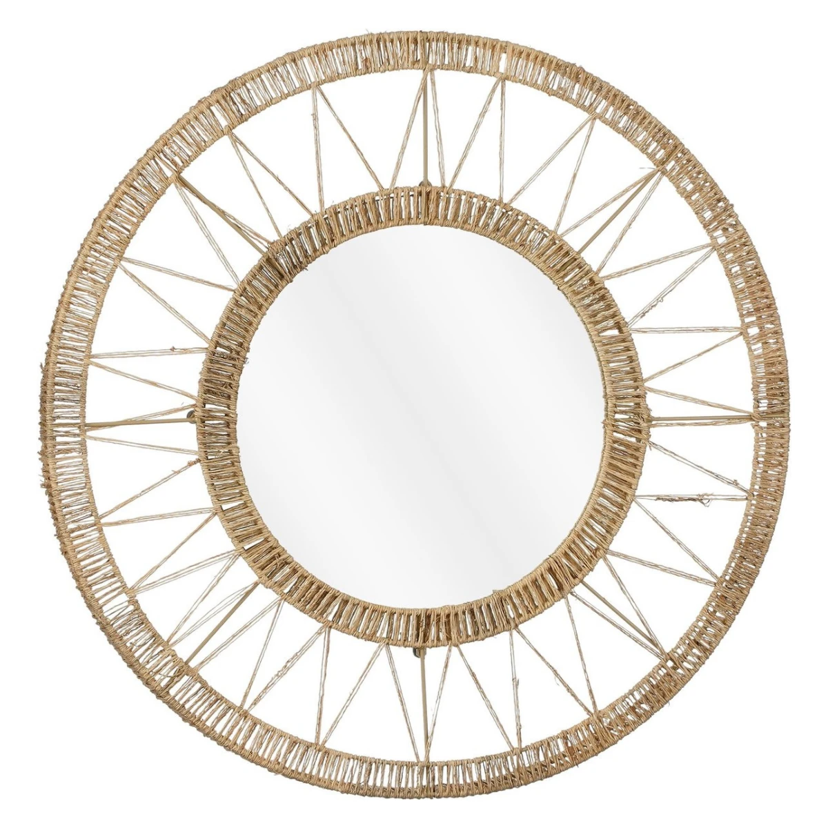 Wall mirror Ludy Light brown by Mica Decorations