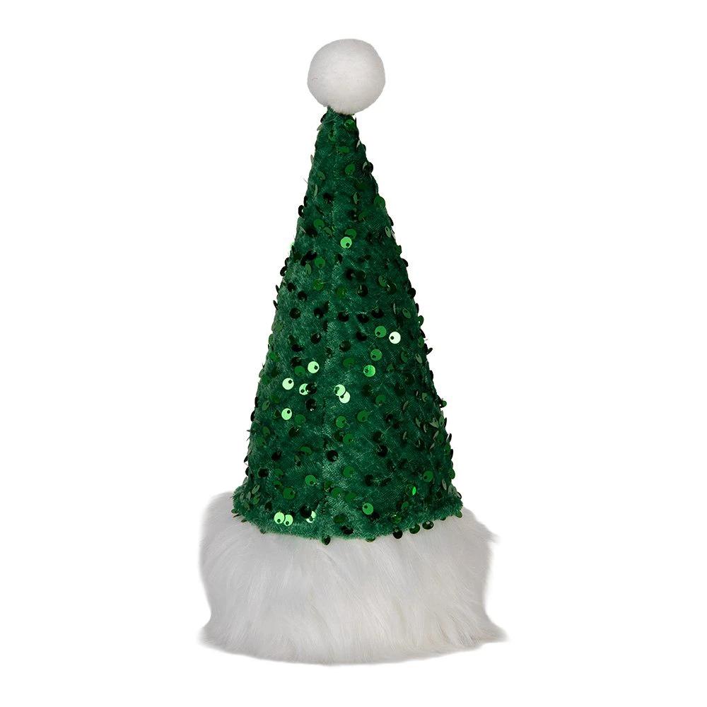 Weihnachtsdekoration mit LED-Beleuchtung Kabouter 10x10x25 cm grün aus Synthetik von Clayre & Eef.