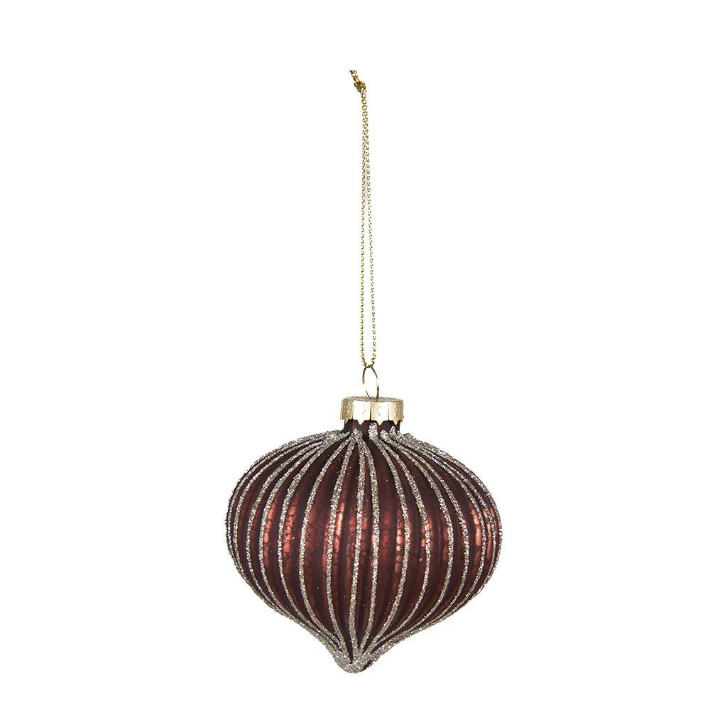 Weihnachtskugel Ø 8x8 cm (Set mit 4) von Clayre & Eef.