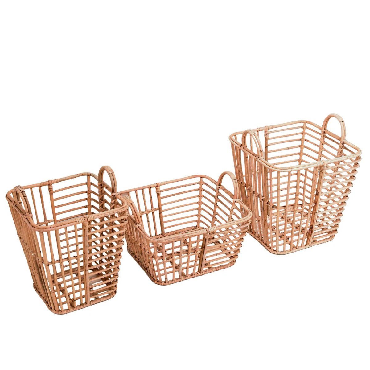 Laundry Basket | Plant Basket | Storage Basket KUPANG made from Rattan (3 sizes) by Soeji