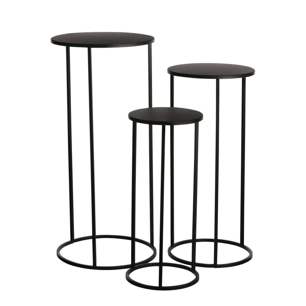 Side table set Quinty Black by Mica Decorations