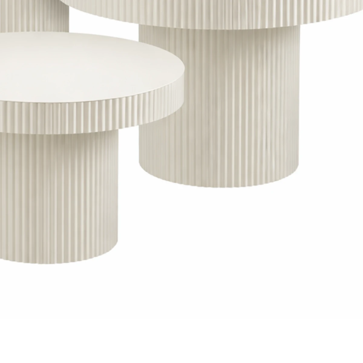 Side table Lux Off-white by Mica Decorations
