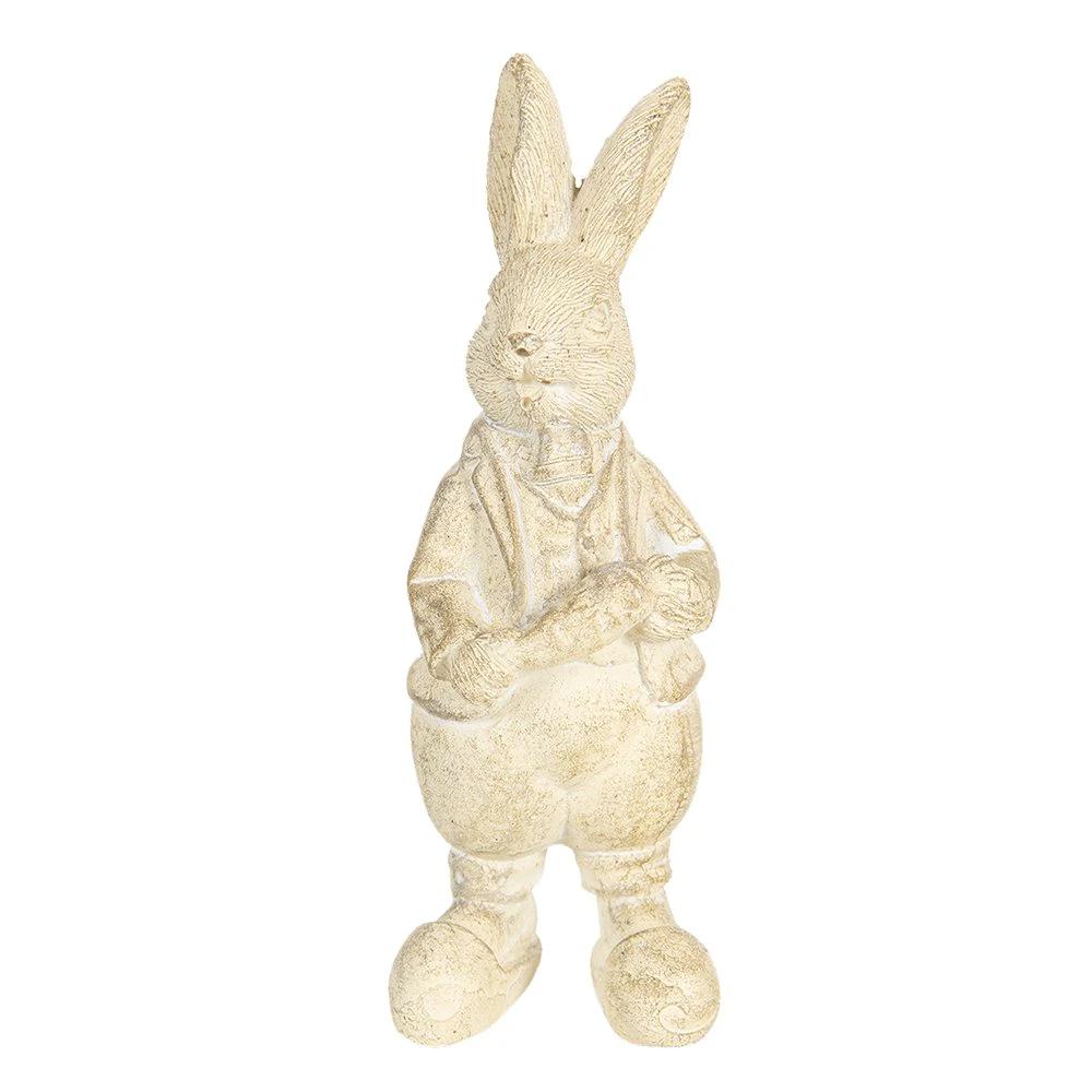 Decoration rabbit 6x6x13 cm by Clayre & Eef.