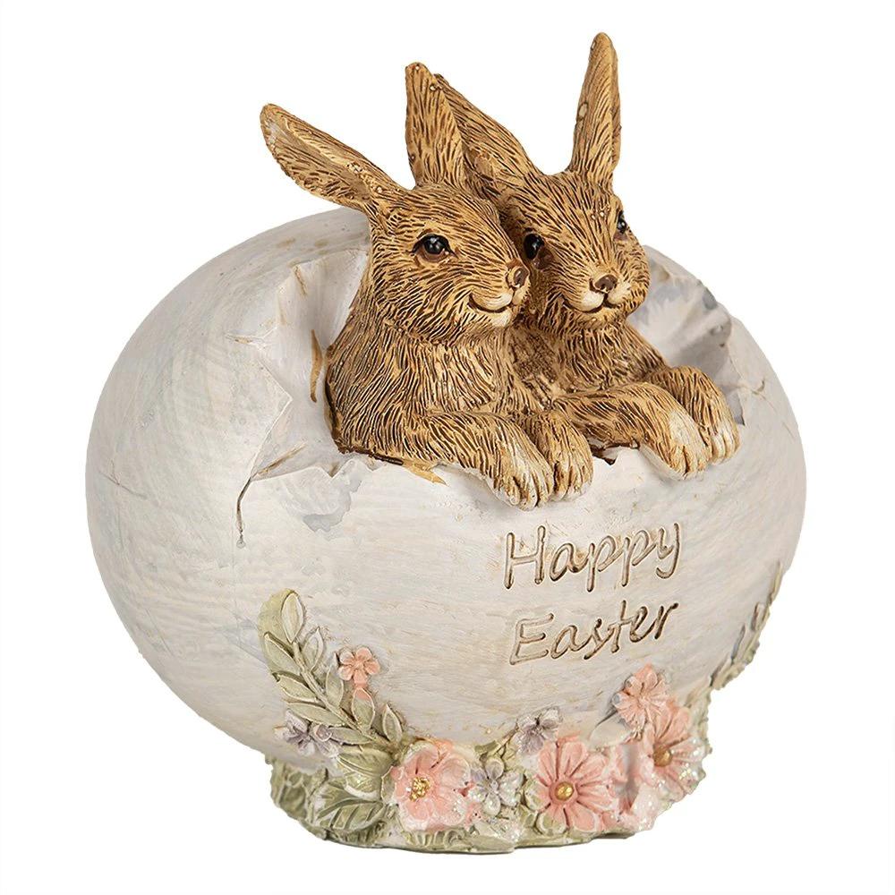 Hasenfigur 11 cm Braun Polyresin von Clayre & Eef.