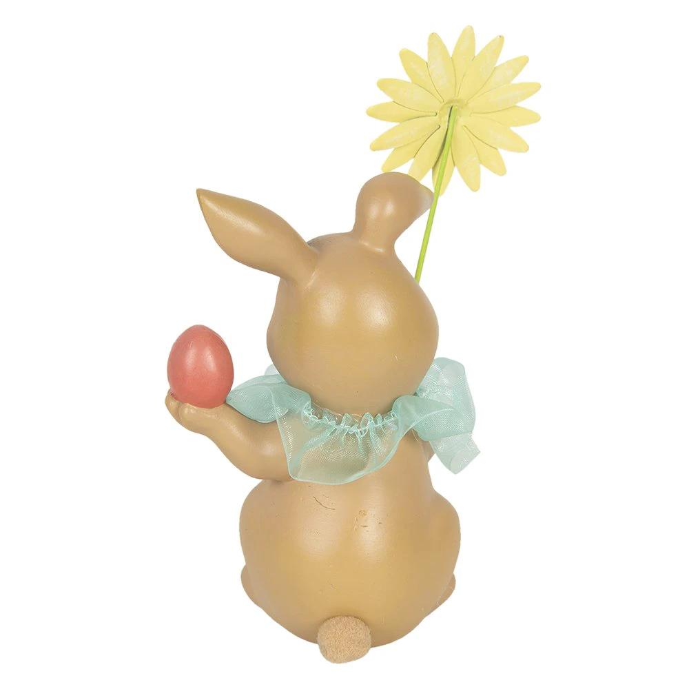 Dekorationshase mit Blume 11x9x15 cm von Clayre & Eef.
