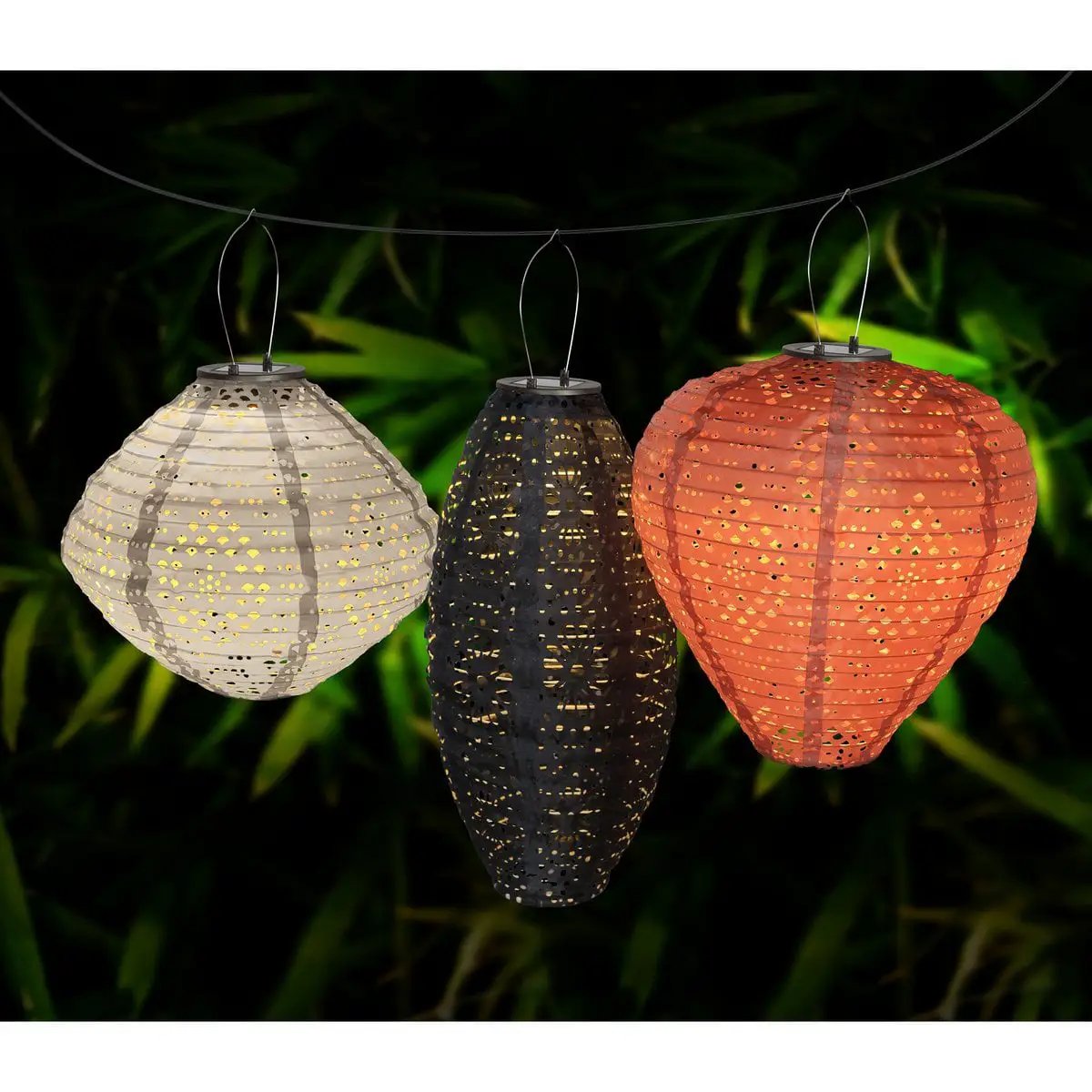 Greatham LED Lantern - Pink, Rechargeable Solar Lantern, 30x30x34 cm by EMIRELLE