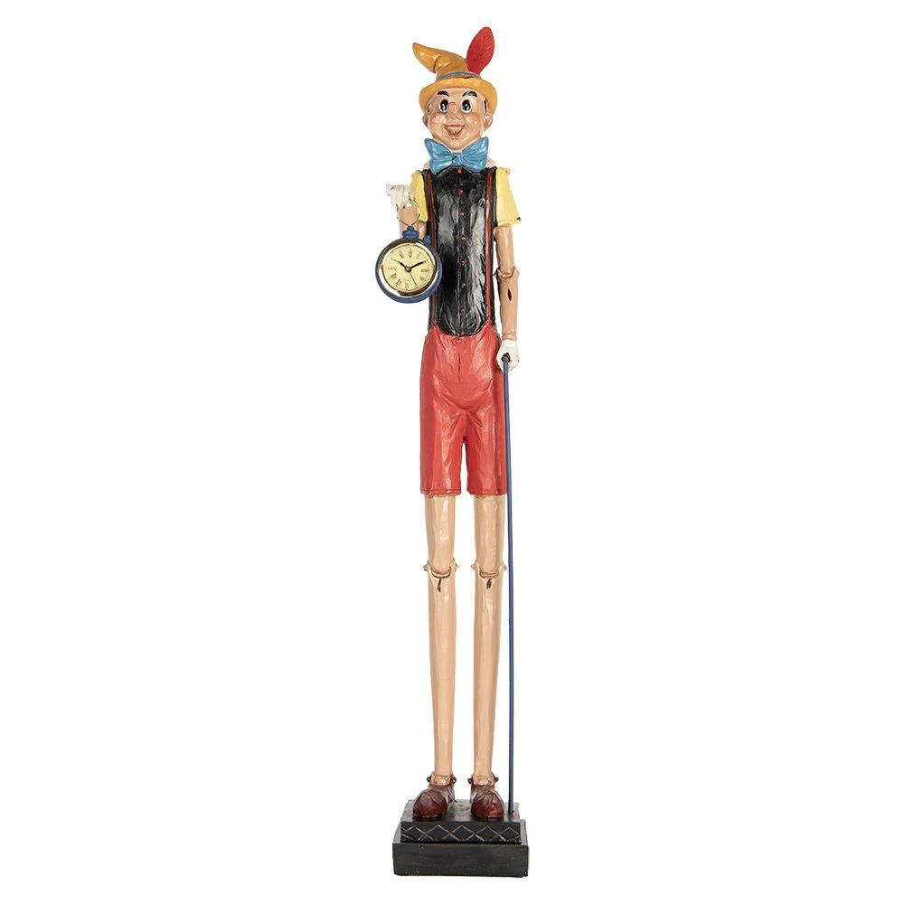 Decoration image Pinocchio 12x11x68 cm beige plastic by Clayre & Eef.