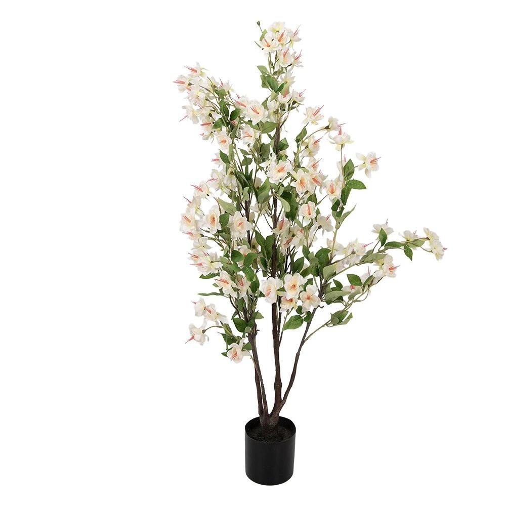 Artificial plant 20x25x105 cm White Plastic by Clayre & Eef.