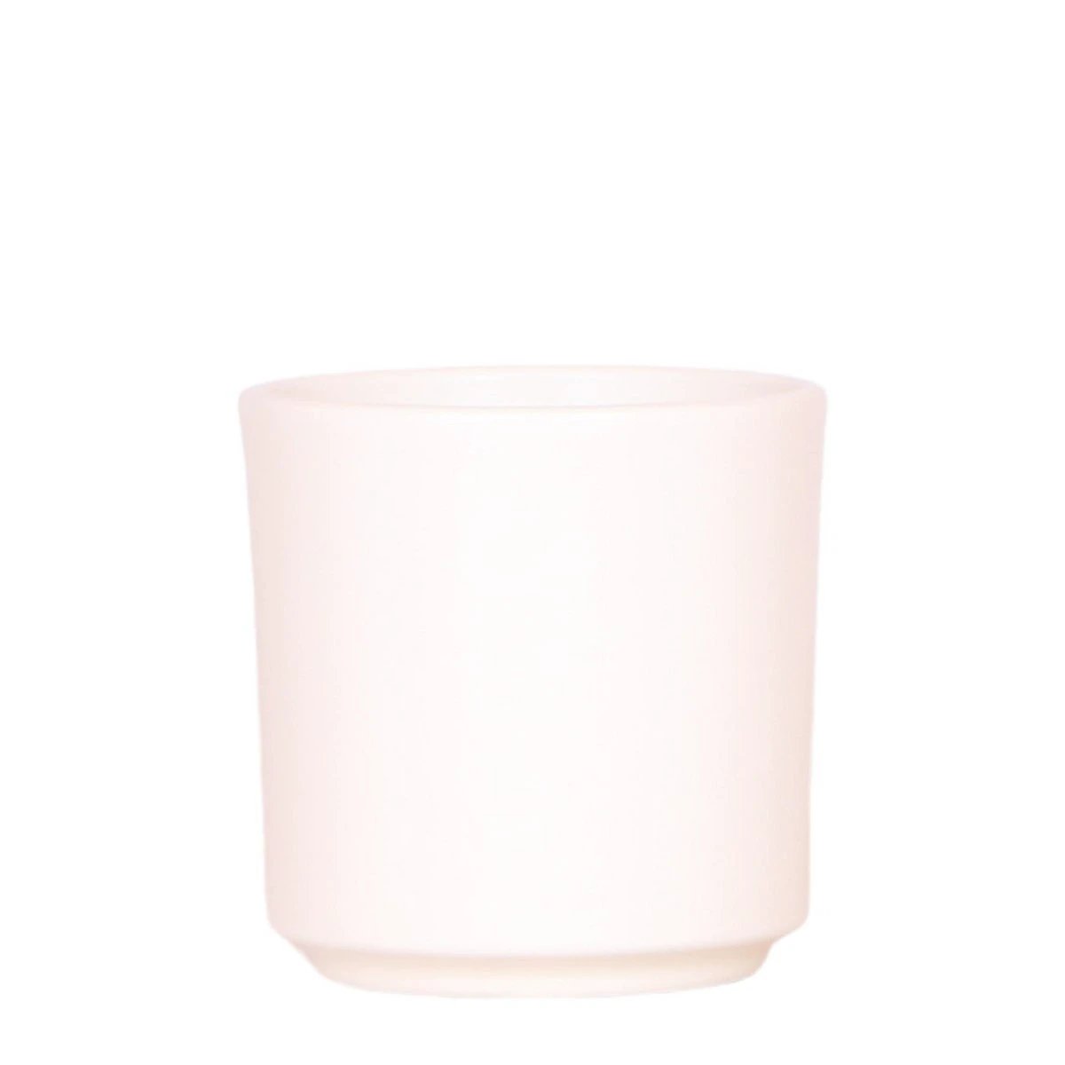 Hummingbird Home | Simplicity flower pot - White ceramic decorative pot Ø9cm - 6cm by Kolibri Company