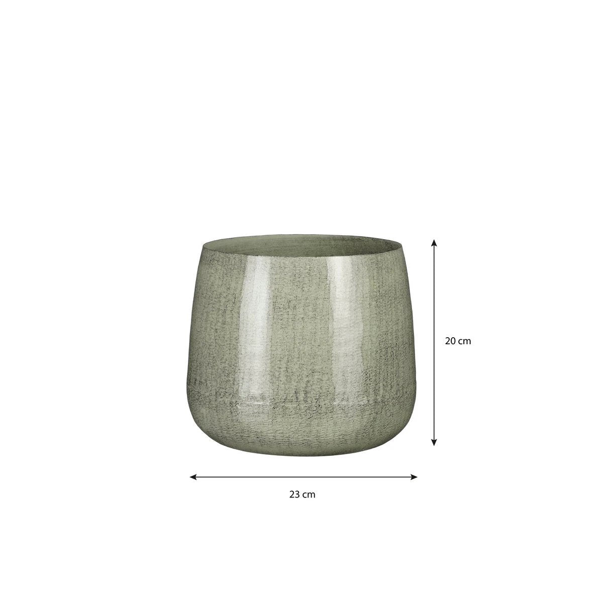 Flowerpot inside Benson Light gray by Mica Decorations