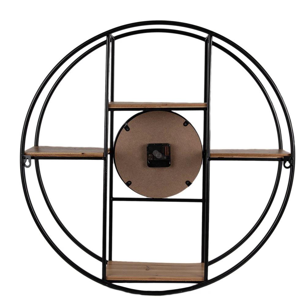Wall clock / wall rack Ø 60x14 cm / 1xaa by Clayre & Eef.