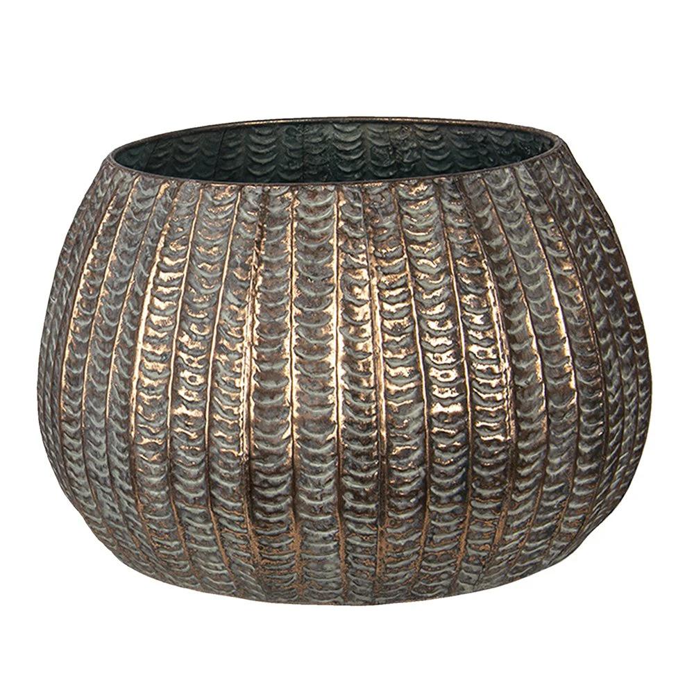 Flower pots (2) Ø 40x25 / Ø 28x19 cm by Clayre & Eef.