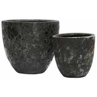 Plant pot - Laki Relic Jade Set Ø36/25 x H34/25 cm - (set of 2 pieces) by Vase The World
