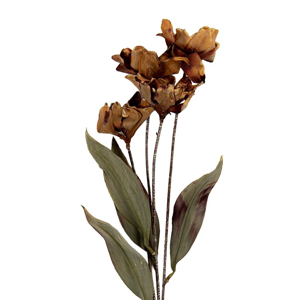 Artificial flower 8x5x60 cm Brown Plastic by Clayre & Eef.