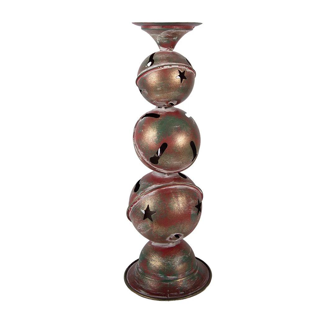 Candlestick Ø 16x44 cm Copper colored Metal by Clayre & Eef.