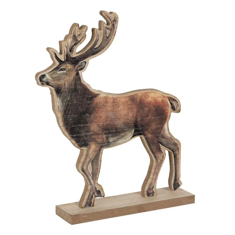 Decoration reindeer 22x5x26 cm by Clayre & Eef.