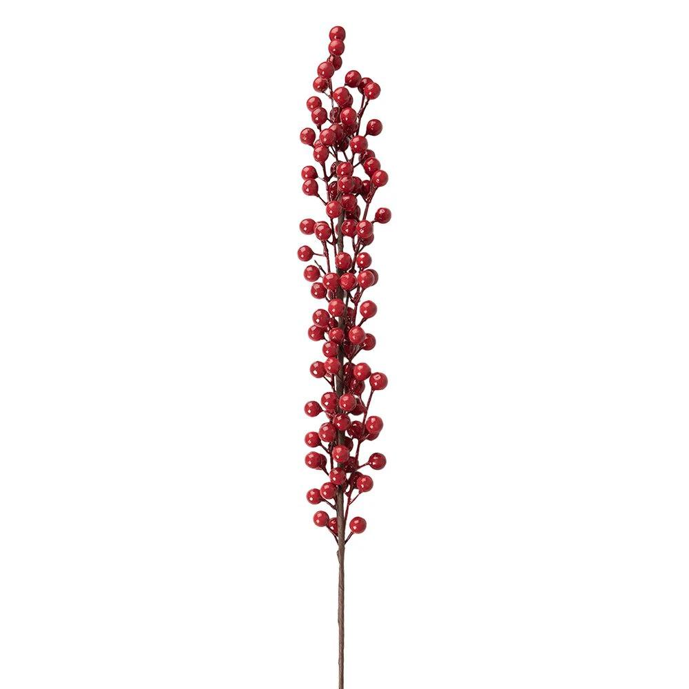 Artificial flower 84 cm red plastic by Clayre & Eef.