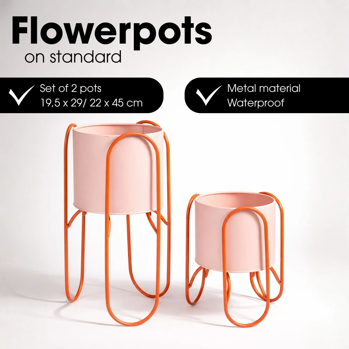 Flowerpot inside Danube Pink by Mica Decorations