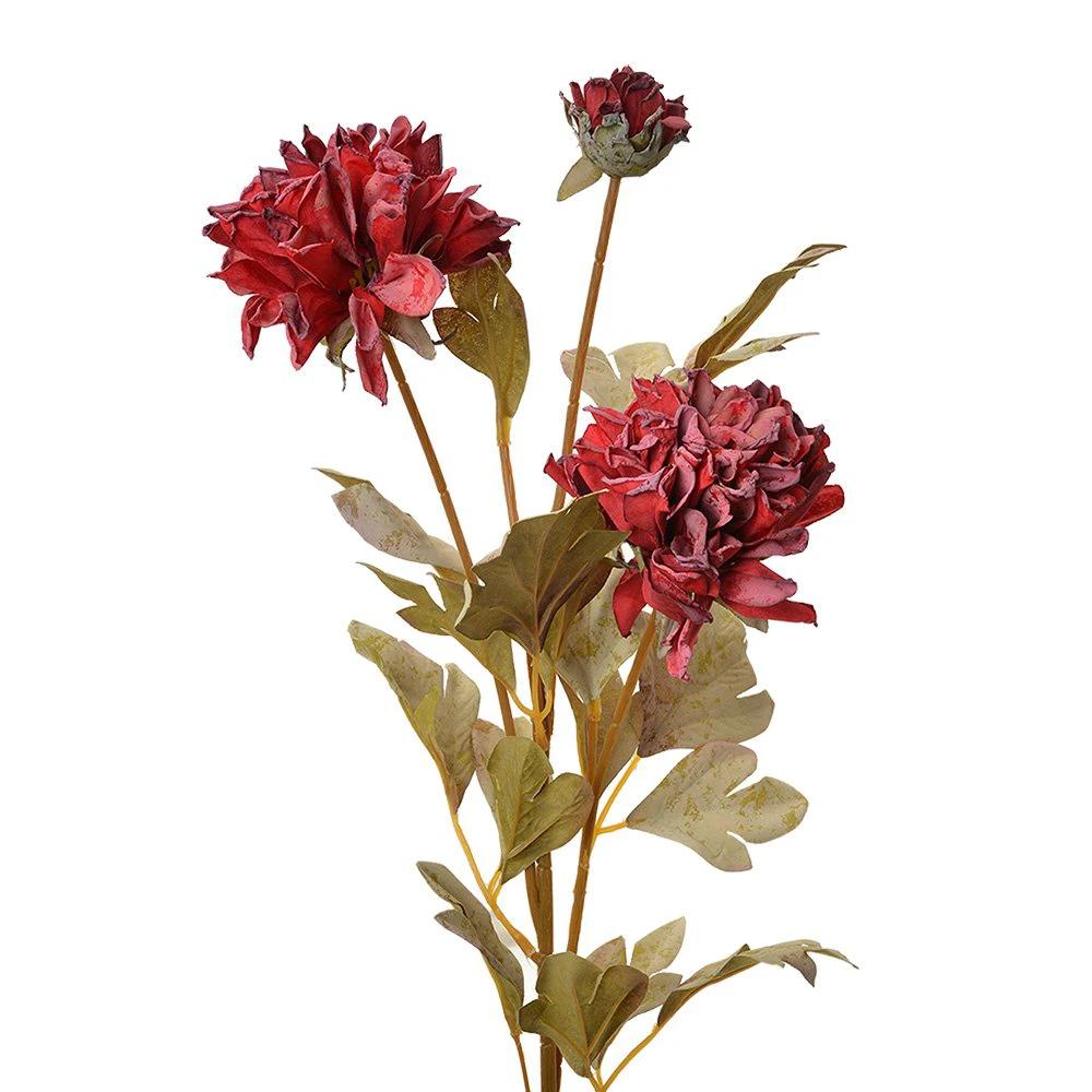 Artificial flower 68 cm Red Plastic by Clayre & Eef.