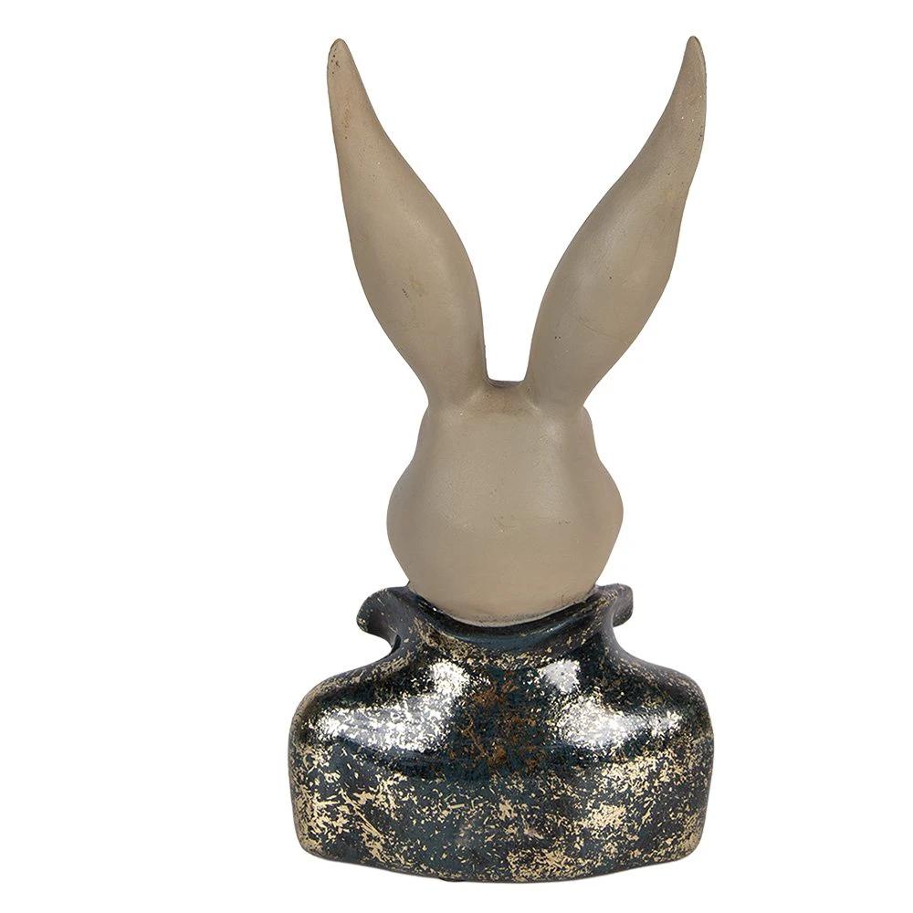 Decoration Statue Rabbit 13x10x23 cm Beige Plastic by Clayre & Eef.